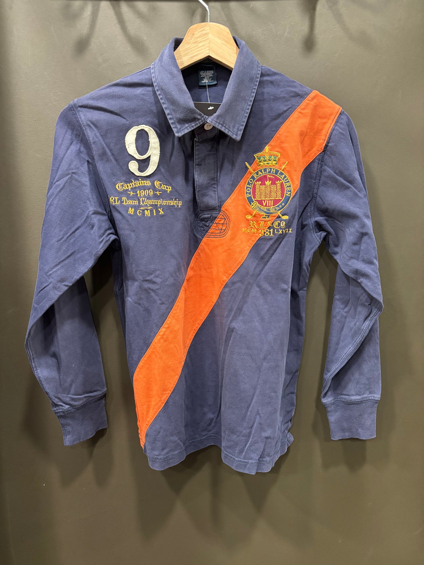 Polo Ralph Lauren 10 Años Azul y Naranja