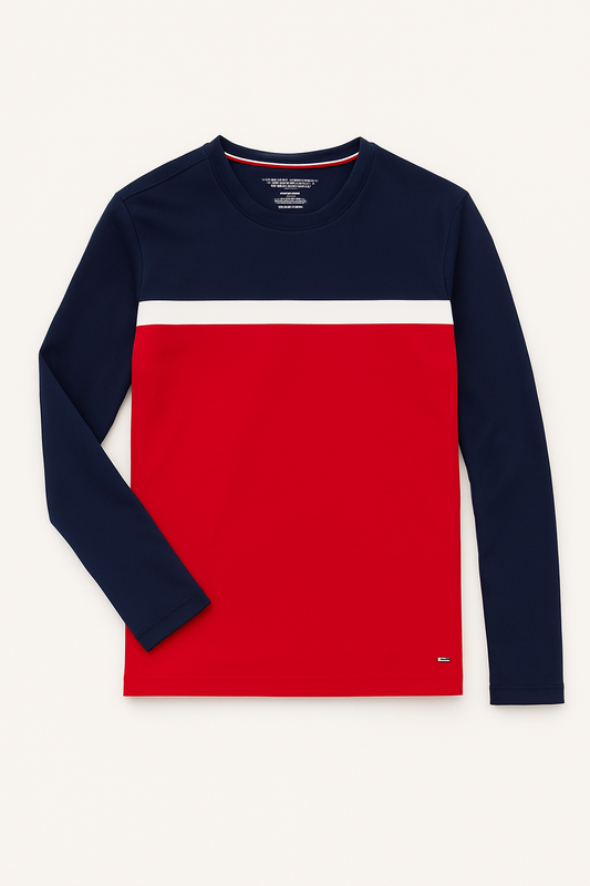 Camiseta Tommy Hilfiguer XL Azul, Blanco y Rojo