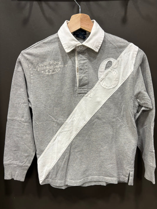 Polo Ralph Lauren 8 Años Gris y Blanco